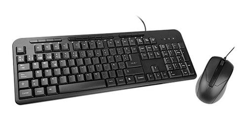 Dúo De Mouse Y Teclado Multimedia En Español Xtech Xtk-301s 