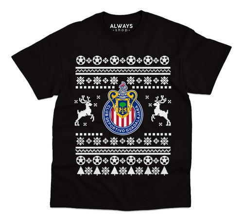 Playera Ugly Sweter Club Chivas Futbol M1-caballero Dama Niñ