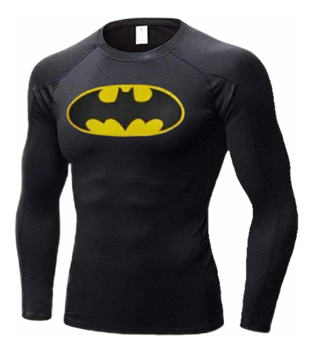 Camisa Térmica Batman Com Proteção Solar Uv