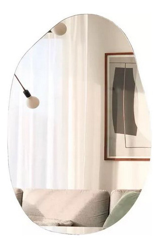 Espelho Orgânico C/led  Decorativo Lapidado 120x80 Grande 