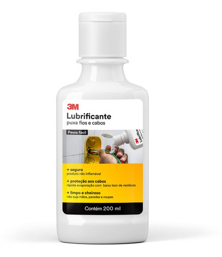 Lubrificante Puxa Fios E Cabos 3m - 200 Ml