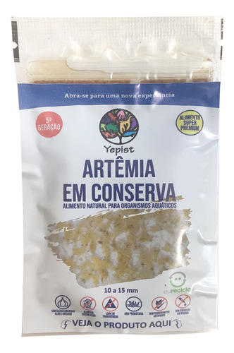 Artêmia Yepist Em Conserva 60g Alimentação Natural P/ Peixes