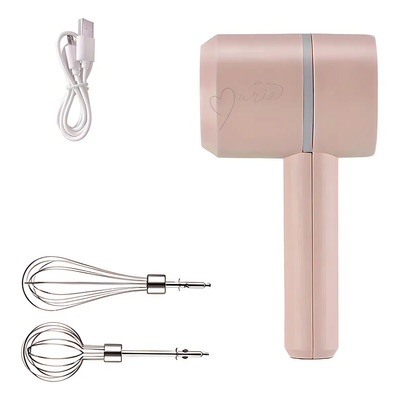 Mini Batidora De Mano 2 En 1 Inalámbrica Recargargable Color Rosa | MercadoLibre