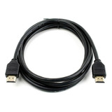 Cable Hdmi Ficha Oro V 20 2 Mts Negro Ps3 Ps4 Blu-ray