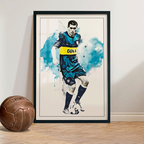 Cuadro 60x40 Futbol - Juan Roman Riquelme - Boca Juniors - 