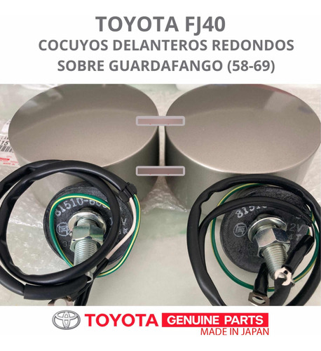 Cocuyos Redondos Delant S/guardafango (58-69) Fj40 Toyota Foto 3