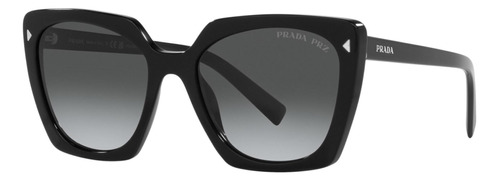 Prada Spr 23zs 1ab-5w1 Square Shape Black Gradient