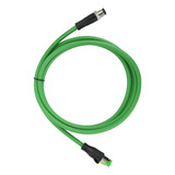 Cable De Conexión M12, Conector Rj45, Ethernet Blindado