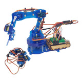 Brazo Robotico Kimo Con 6 Servomotores Sg90 - Edición Azul