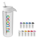 100 Botellas Agua Personalizadas Deportivas Logo Full Color