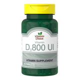 Vitamin Choice Vitamina D3 800 Ui 60 Tabletas