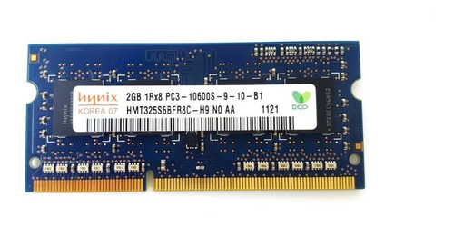 Ddr3 2gb Ram Laptop Pc3-10600s 1333 Mhz Sodimm Varias Marcas