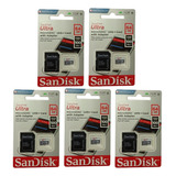 5 Uni Sandisk Ultra Microsd 64gb Class10 Memory Card 100mb/s