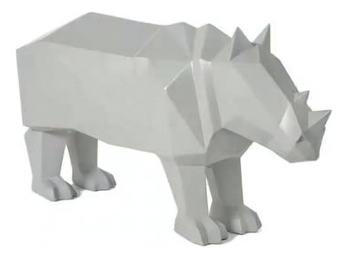 Escultura Rinoceronte Em Polirresina