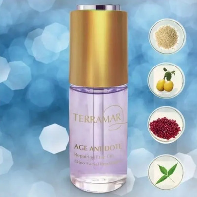 Terramar Óleo Facial Antiedad Hidratante Rostro Cuello Día Noche 30mL | Envío gratis