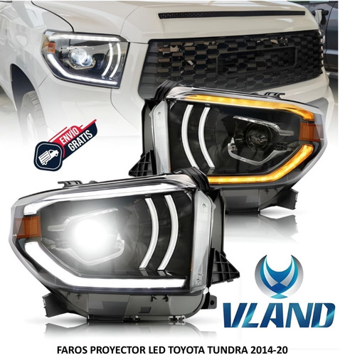 Faros Led Pro Toyota Tundra 2014-20 Marca Vland Foto 4