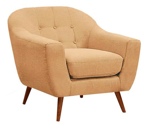 Sillon Capitonado Lainey Haspe Beige Sillones Salas Mueble