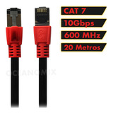 Cabo Rede Cat7 Premium 20m 10gbps 600 Mhz Gamer Ps4 Ps5 Xbox