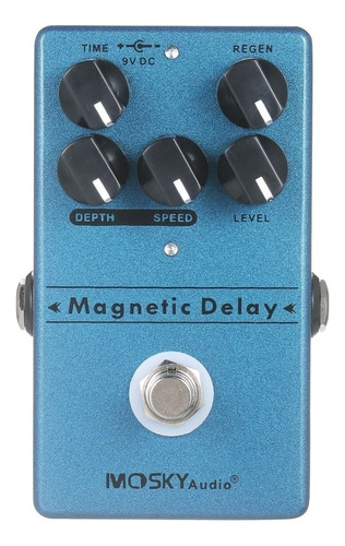 Azul  Delay Magnetic Audio Mosky Efecto De Pedal