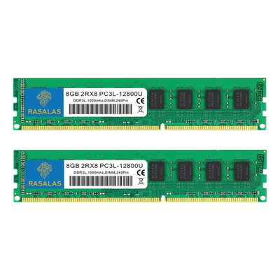 Memoria RAM Rasalas 16GB (2x8GB) DDR3 1600MHz DIMM para PC de Escritorio | Envío gratis