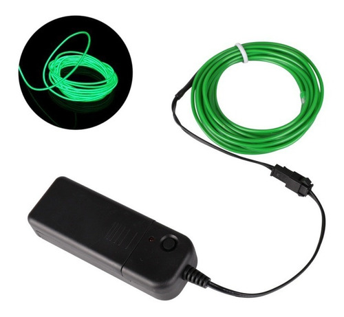 Hilo Led El Electroluminiscente Neon A Pilas 1m