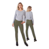 Pantalon Gabardina De Algodon Con Elastano 