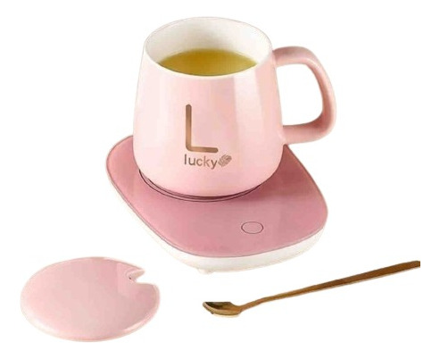 Set Base Calentadora De Tazas Con Taza Mug