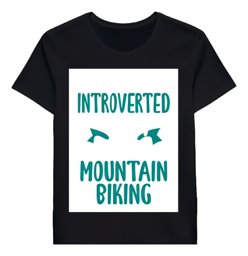 Remera Funny Introverted Mountain Biking Quote 48238643