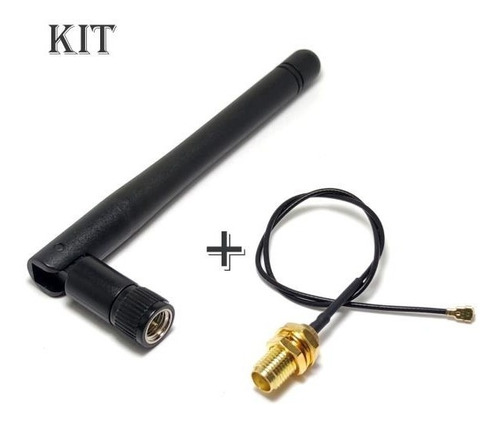 Kit Antena 2.4ghz Sma-m + Cable Sma-h Ipx Wifi Esp32 Esp8266