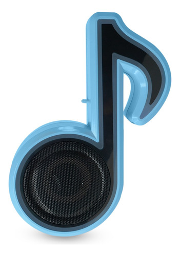 Mini Parlante Bluetooth Rgb Led Forma Nota Musical Radio Fm