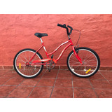 Bicicleta Playera Mujer Rod 24