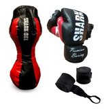 Bolsa Silueta Vacia+guantes Profesionales+vendas Profesional