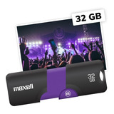 Pendrive Flix Retráctil Sin Tapa 32gb Usb 3.0 5 Gbps Maxell