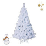 Árvore De Natal Pinheiro Decoração 2,10mt Branca - Luxo