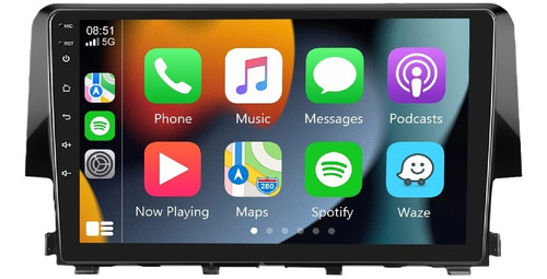 Estéreo De Pantalla Honda Civic 2016 - 2021 Carplay 4gb/64gb