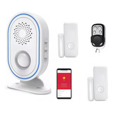 Alarma Wifi Timbre De Aviso Con Sensores Para Casa O Negocio