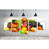 Cuadro Decorativo Frutas Frutero Tropical Cocina  60x100cm