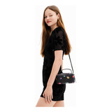 Mini Bolso Desigual Negro Fresia Detroit Nuevo