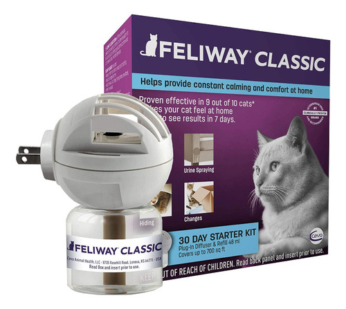 Feliway Classic 30 Días Kit Inicial Difusor Y Recarga 48 Ml