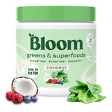 Bloom Espirulina Clorela Probióticos Enzimas Antioxidantes Sabor Coco