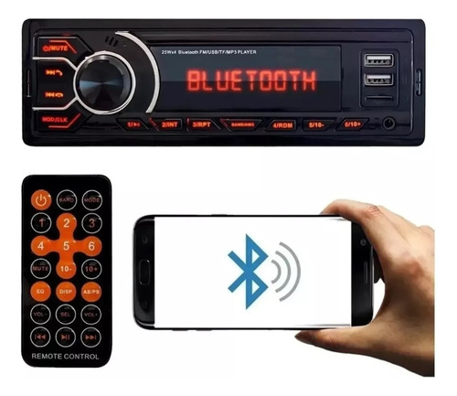 Aparelho De Som Carro Automotivo Bluetooth Pendrive Sd Rádio