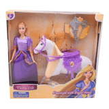 Muñecas Princesas Con Caballo 29 Cm Rapunzel O Cenicienta 