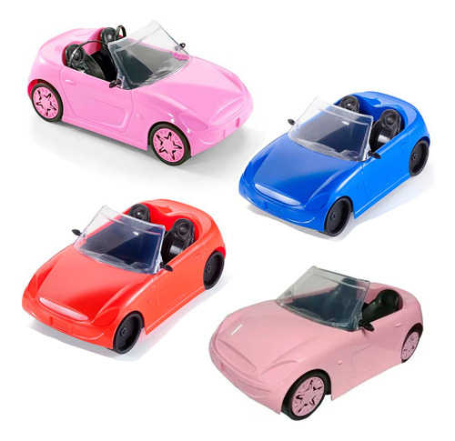 Auto Deportivo De Plastico Muñecas Barbie Ken Para Niños