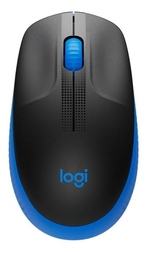 Mouse Sem Fio Logitech M190 1000 Dpi Usb Azul 910-005903