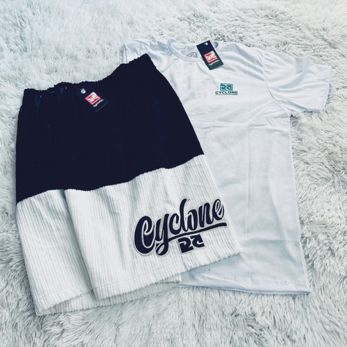 Bermuda Da Cyclone Veludo + Camiseta