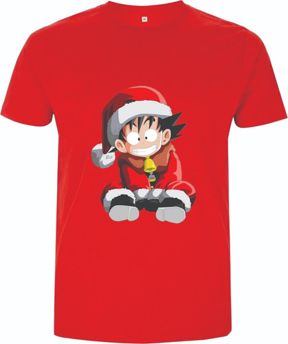 Camisetas Navidad Navideñas Goku Panda Adultos Y Niños