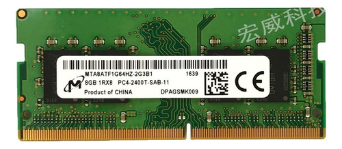 Módulo De Memoria For Portátil Micron Ddr4 8gb 2400mhz