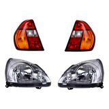 Set Calaveras + Faros Depo Nissan Platina 2002-2006