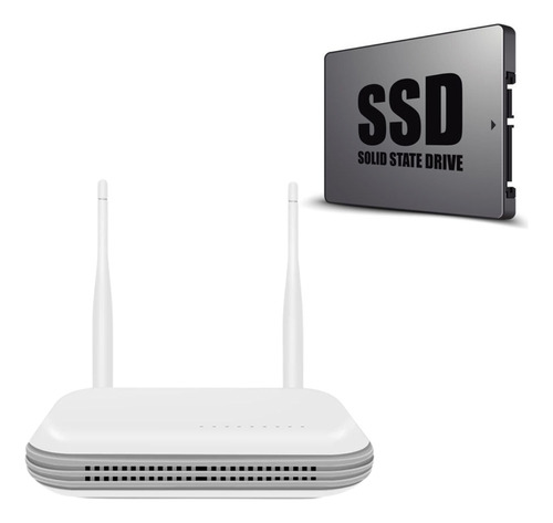 Mini Nvr Wifi 8 Canais Gravação De Câmeras Wi-fi Hd 1tb Ssd