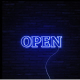 Letrero Led Neon Open Abierto 50*20cm Luminoso